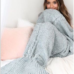 Mermaid tail blanket